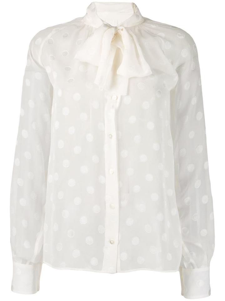 Dolce & Gabbana Polka Dots Blouse - White
