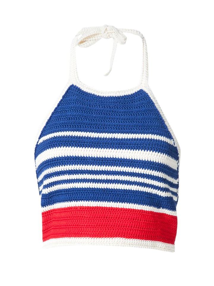 Vika Gazinskaya Cropped Knit Top