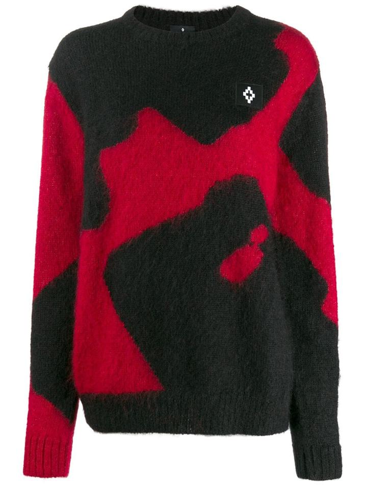 Marcelo Burlon County Of Milan Oversized Colour Block Sweater - Black