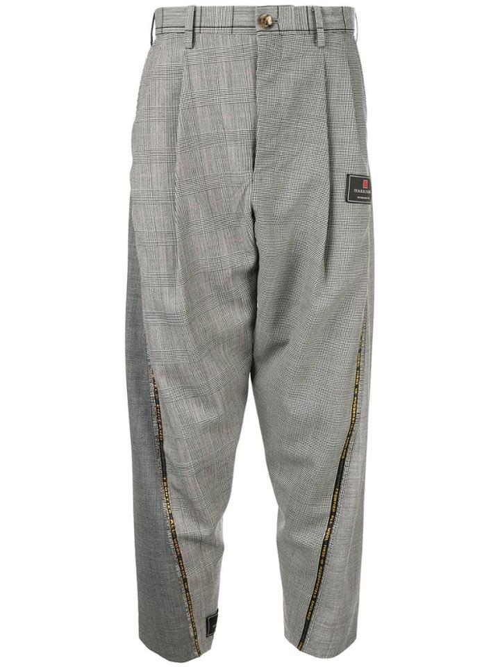 Doublet Contrast Panel Trousers - Grey