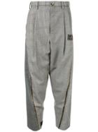 Doublet Contrast Panel Trousers - Grey