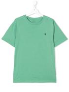 Ralph Lauren Kids Logo Embroidered T-shirt - Green