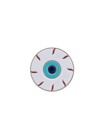 Gelareh Mizrahi Bloodshot Eye Pin - White