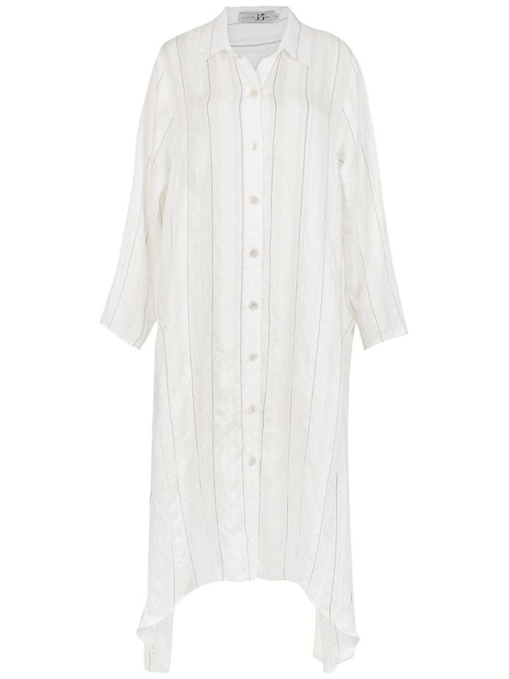 Alcaçuz Face Shirt Dress - White