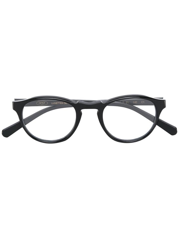 Sol Amor 1946 'molitor' Glasses - Black