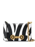 Versace Zebra Print Shoulder Bag - Black