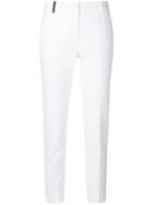 Peserico Concealed Front Trousers - White