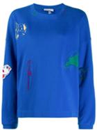 Mira Mikati Bird Patch Sweatshirt - Blue
