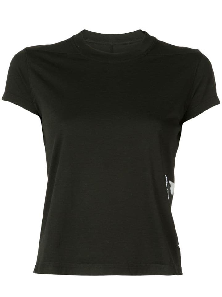 Rick Owens Drkshdw Embroidered Patch Fitted T-shirt - Black