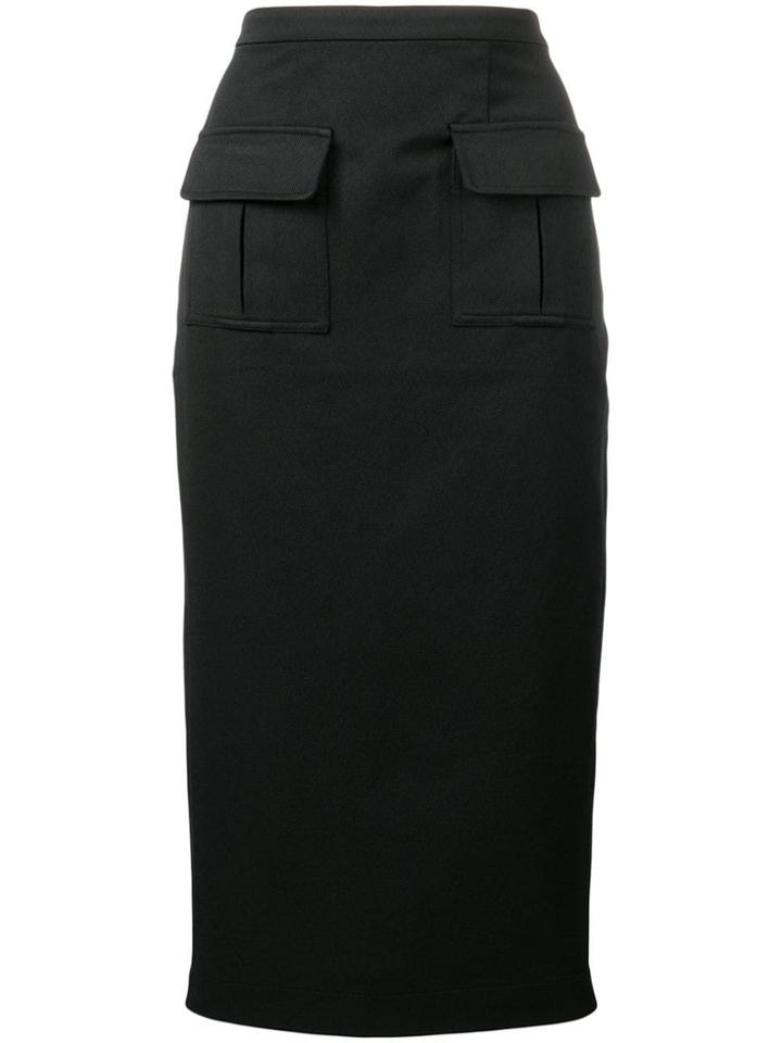 Maggie Marilyn Twill Pencil Skirt - Black