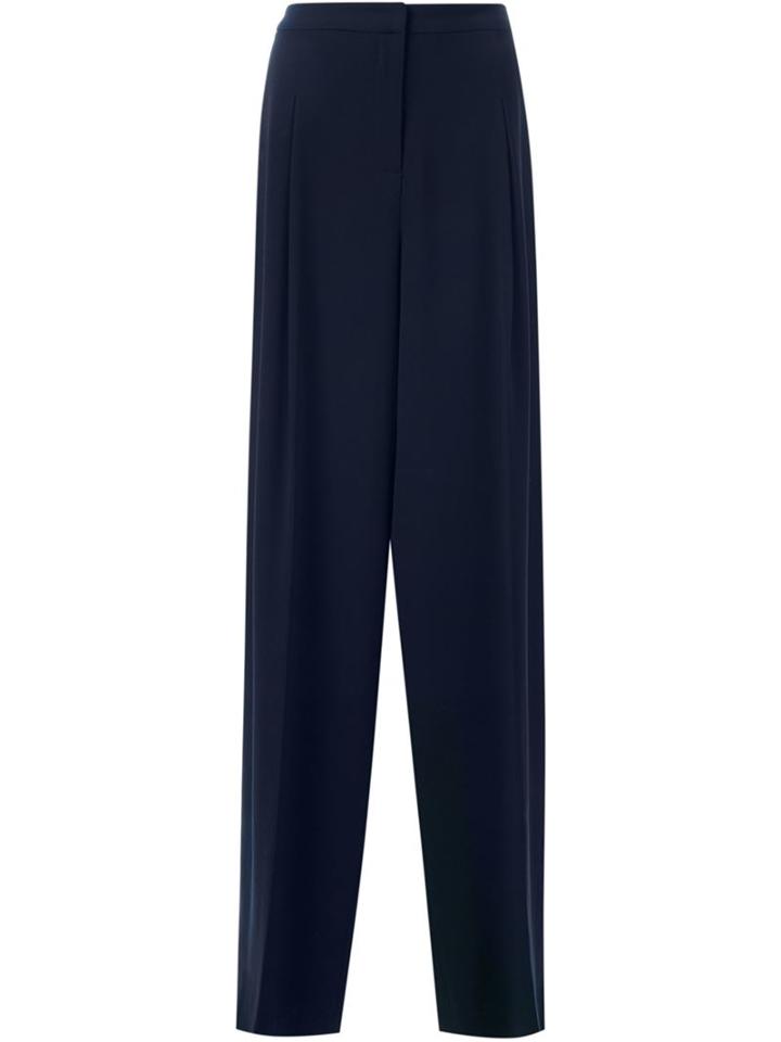 Bianca Spender Marlene Trousers, Women's, Size: 12, Blue, Polyester/triacetate
