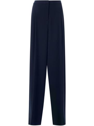 Bianca Spender Marlene Trousers, Women's, Size: 12, Blue, Polyester/triacetate