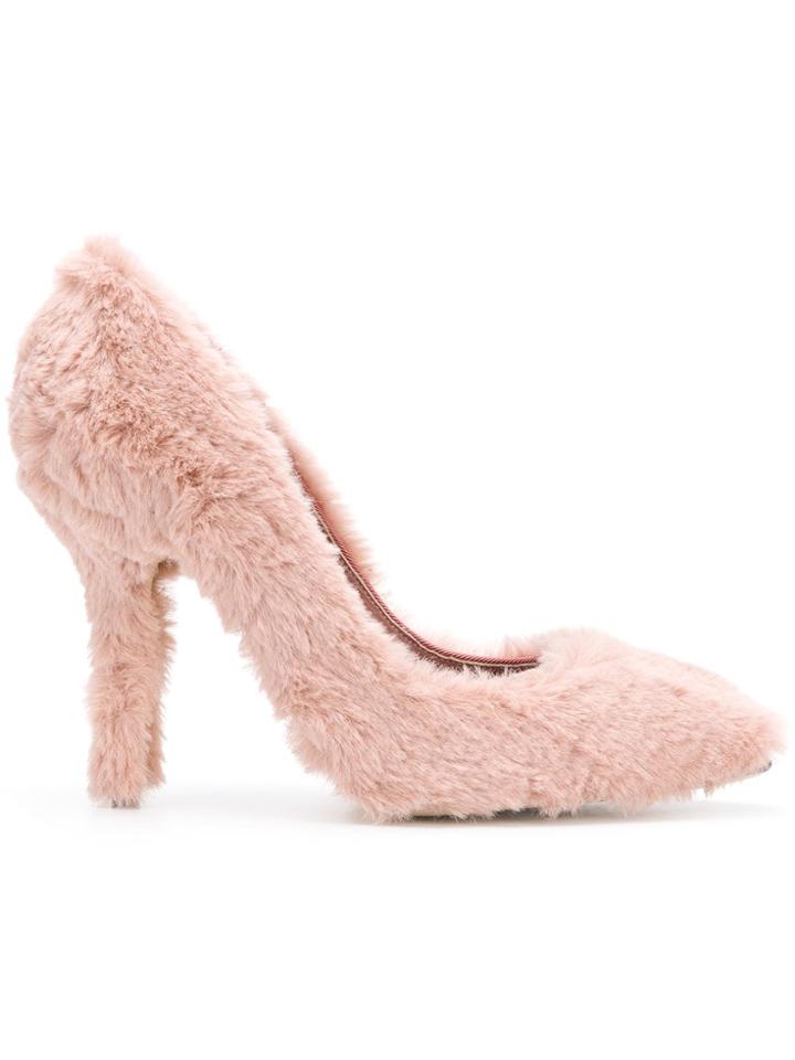 Dolce & Gabbana Fluffy Pumps - Pink & Purple