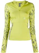 Adidas By Stella Mccartney Printed Sleeve Jumper - Green