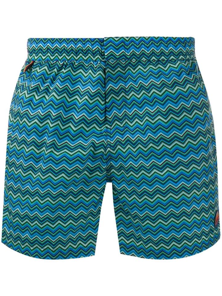 Missoni Zig-zag Swim Shorts - Blue