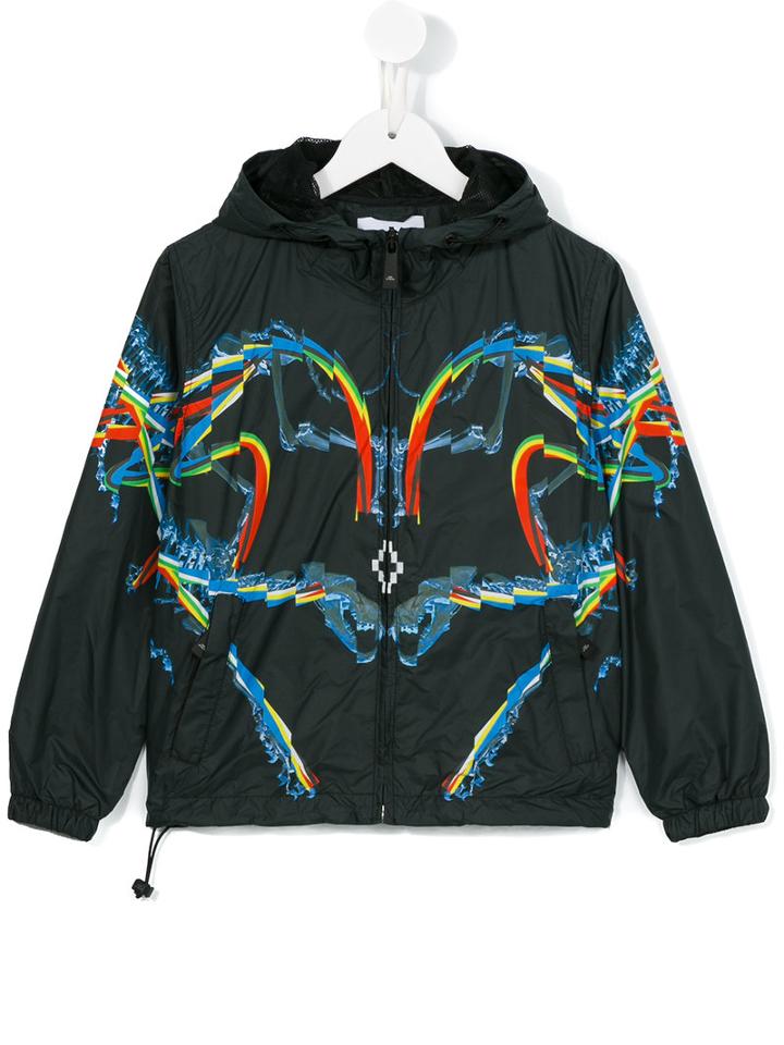 Marcelo Burlon County Of Milan Kids Camajuani Windbreaker, Boy's, Size: 10 Yrs, Black