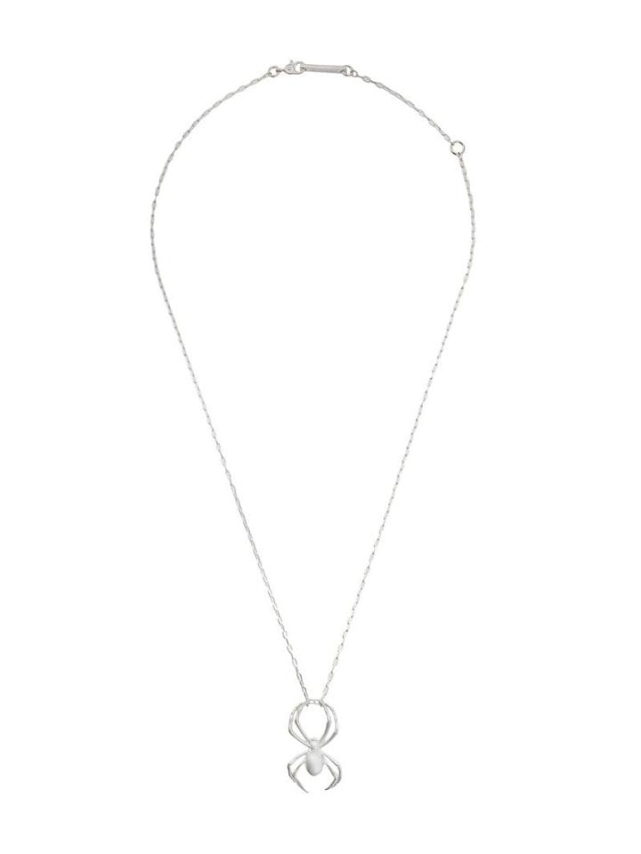 Ambush Spider Pendant Necklace - Silver