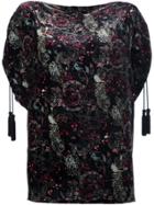 Roberto Cavalli Paisley Print Blouse - Black