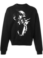 Diesel Black Gold Lobster Print Sweatshirt, Men's, Size: Small, Cotton