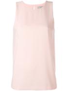 Alberto Biani - Keyhole Tank - Women - Polyester/triacetate - 42, Pink/purple, Polyester/triacetate