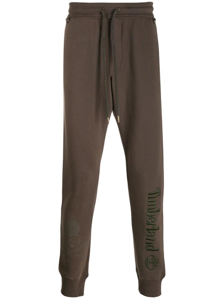 Timberland Embroidered Logo Sweat Pants - Brown