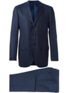 Kiton Two Piece Suit, Men's, Size: 48, Blue, Cupro/wool