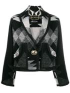 Jessie Western Blanket Cropped Jacket - Black
