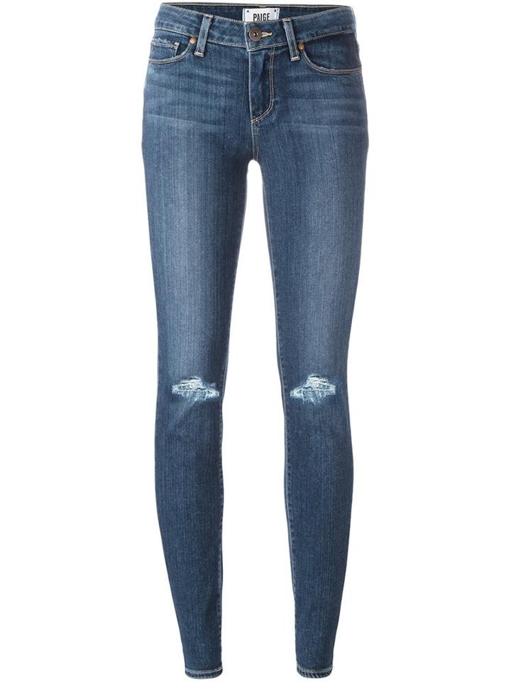 Paige 'verdugo' Ultra Skinny Jeans, Women's, Size: 29, Blue, Rayon/cotton/polyester/spandex/elastane