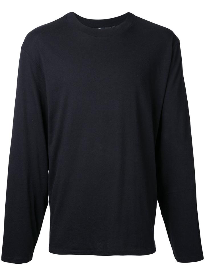T By Alexander Wang Longsleeved T-shirt, Men's, Size: Small, Black, Cotton