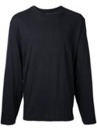 T By Alexander Wang Longsleeved T-shirt, Men's, Size: Small, Black, Cotton