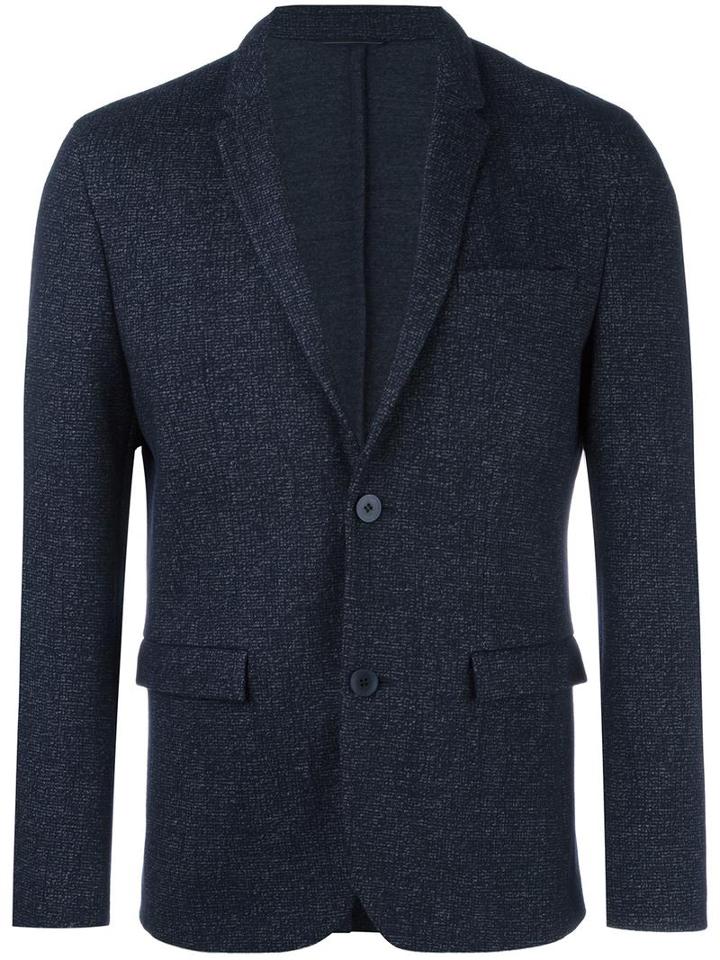 Calvin Klein Jeans Two Button Blazer, Men's, Size: 50, Blue, Polyamide/polyester/viscose/wool