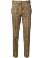 Etro Plaid Tailored Fitted Trousers - Brown