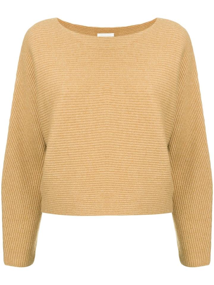 Ballsey Long-sleeve Fitted Sweater - Brown