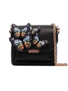 Sophia Webster Black Claudie Butterfly Embellished Leather Cross Body