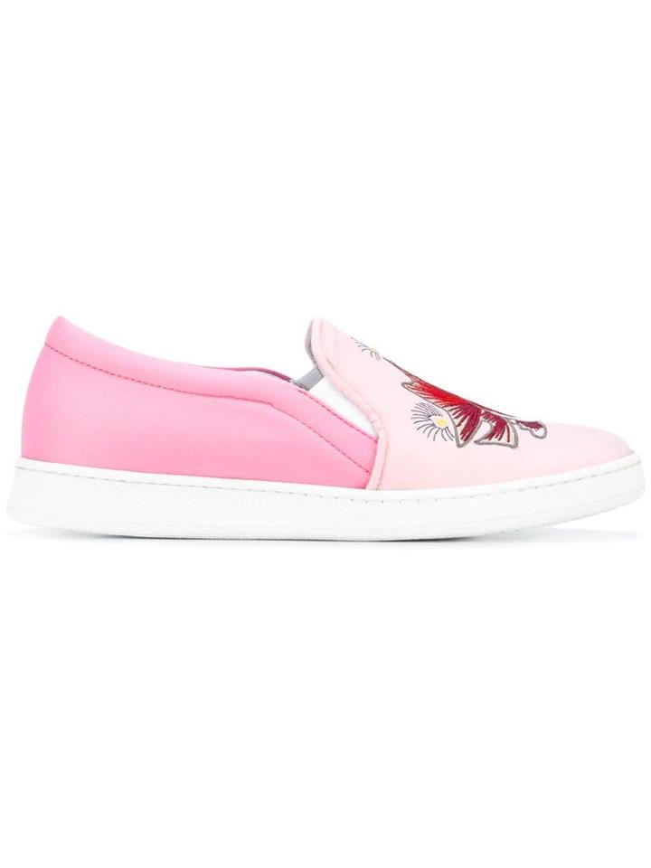 Joshua Sanders Embroidered Slip-on Sneakers - Pink