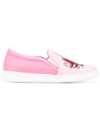 Joshua Sanders Embroidered Slip-on Sneakers - Pink