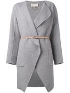 Vanessa Bruno - Belted Coat - Women - Cashmere/wool - 34, Women's, Grey, Cashmere/wool