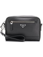 Prada Saffiano Leather Camera Bag - Black