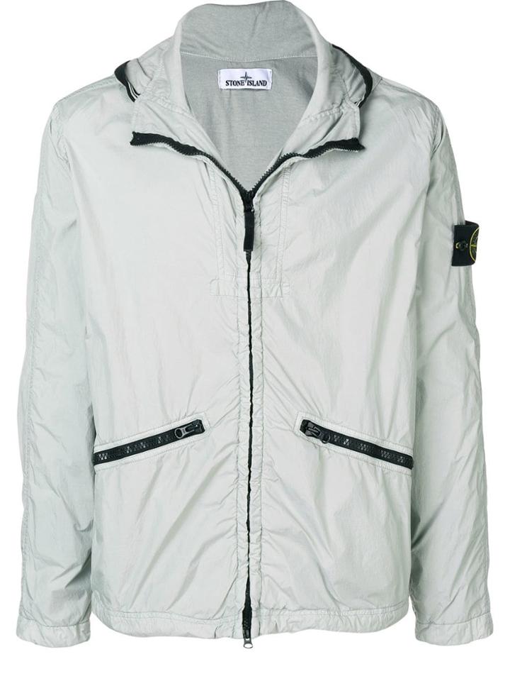 Stone Island Hooded Shell Jacket - Grey