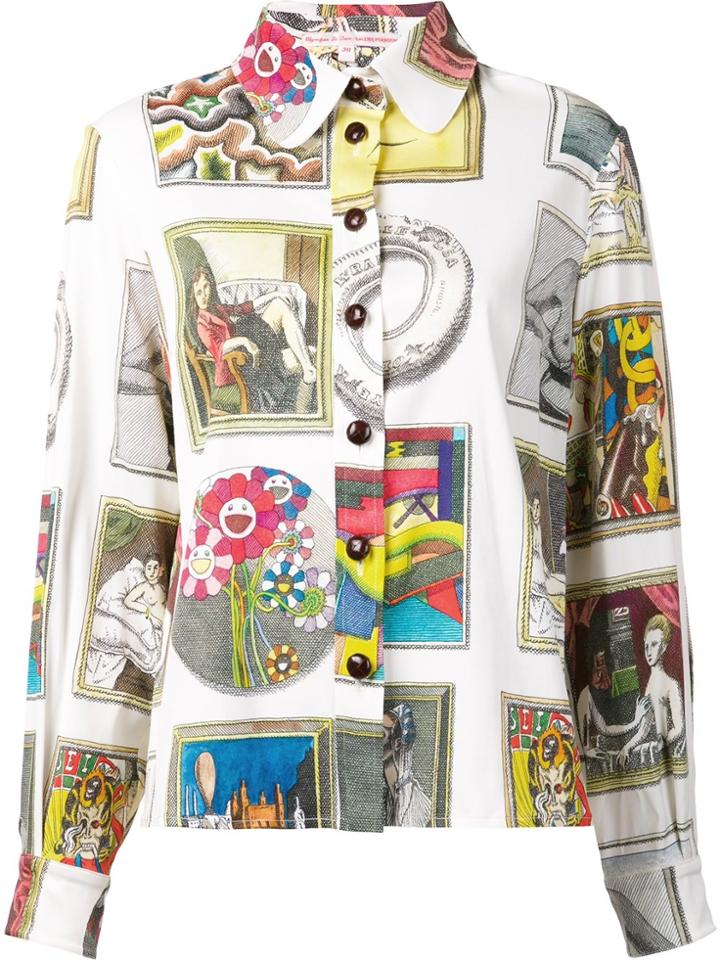 Olympia Le-tan Multiple Prints Loose-fit Shirt - Multicolour