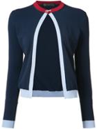 Versace - Open Front Cardigan - Women - Polyamide/polyester/viscose - 42, Blue, Polyamide/polyester/viscose