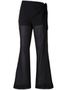 Casa Nata - Side Tie Trousers - Women - Cotton - S, Black, Cotton