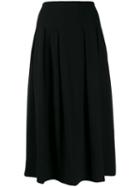 Steffen Schraut Pleated Midi Skirt - Black