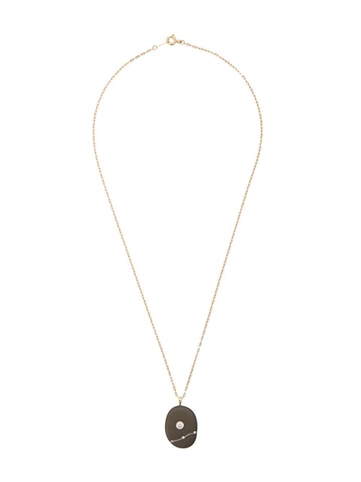 Cvc Stones Crystal Embellished Pendant Necklace - Grey