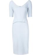 Narciso Rodriguez Rear Zip Fitted Dress