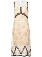 Coach Forest Floral Print Sleeveless Dress - Yellow & Orange