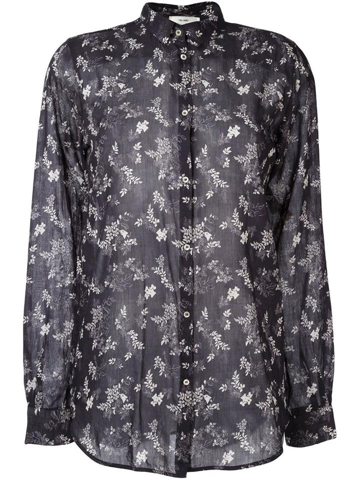Forte Forte Floral Print Shirt, Women's, Size: 0, Blue, Cotton/silk
