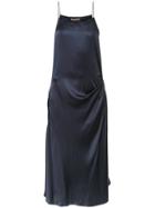 Nehera Gathered Detail Slip Dress - Blue