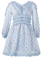 Zimmermann - 'winsome' Eyelet Dress - Women - Cotton - 6, Blue, Cotton