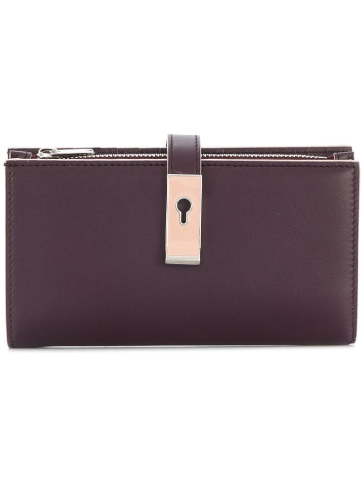 Bally Amber Plain Wallet - Pink & Purple